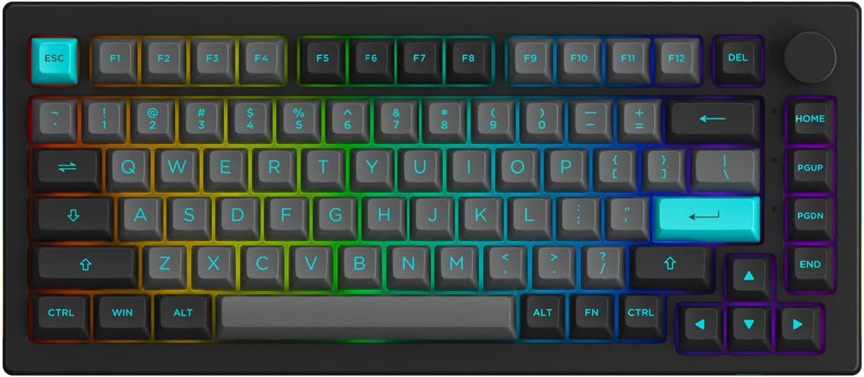 teclado mecânico sem fio Akko 5075B Plus
